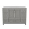 Flash Furniture Vega 48 Inch Bathroom Vanity w/Sink, Storage Cabinet w/Soft Close Doors, and 9 Drawers, Gray FS-BN-2-48-GY-GG - alternate 6